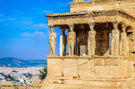 Athene - Kariatiden op Acropolis