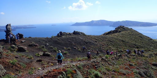 Reis naar de zuidelijke Cycladen -hiking