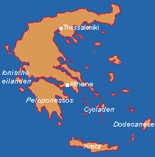 Kaartje Griekenland