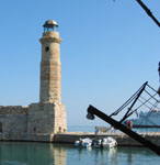 De vuurtoren van Rethymnon